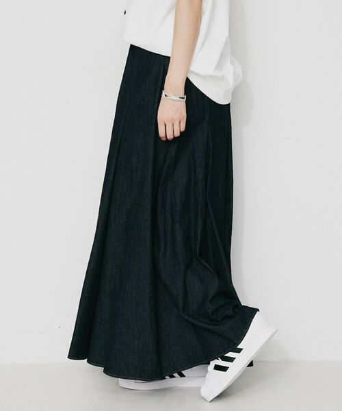 UNTITLED / アンタイトル デニムスカート | 【Munich】デニムマキシフレアスカート | 詳細3