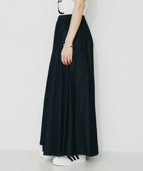 UNTITLED / アンタイトル デニムスカート | 【Munich】デニムマキシフレアスカート | 詳細7