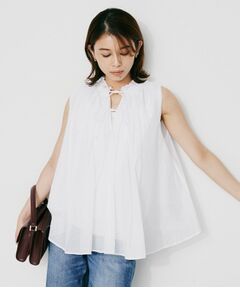 UNTITLED / アンタイトル シャツ・ブラウス | 【MARILYN MOON】シアースターチドコットンギャザーブラウス