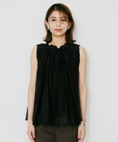 UNTITLED / アンタイトル シャツ・ブラウス | 【MARILYN MOON】シアースターチドコットンギャザーブラウス | 詳細10