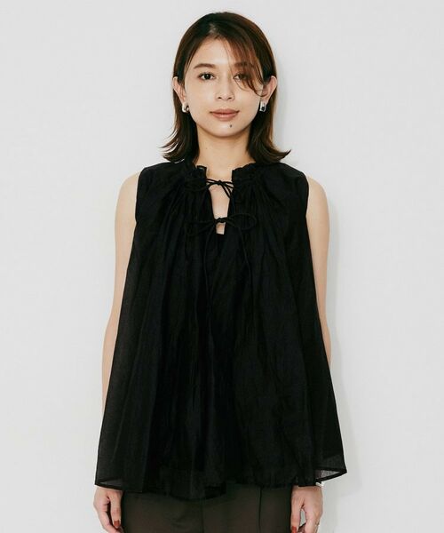 UNTITLED / アンタイトル シャツ・ブラウス | 【MARILYN MOON】シアースターチドコットンギャザーブラウス | 詳細17