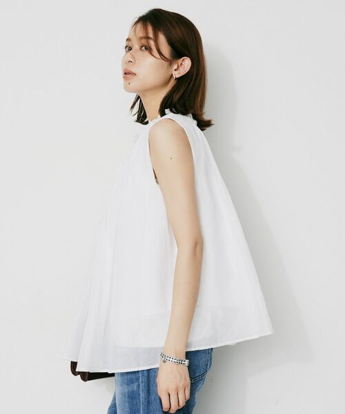 UNTITLED / アンタイトル シャツ・ブラウス | 【MARILYN MOON】シアースターチドコットンギャザーブラウス | 詳細3