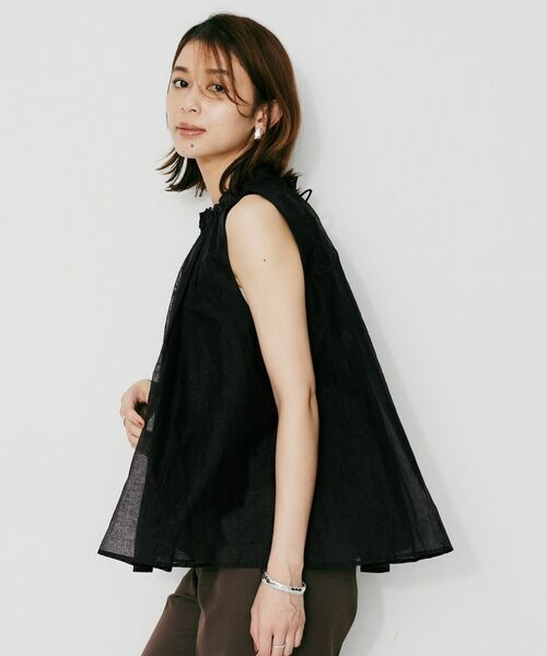 UNTITLED / アンタイトル シャツ・ブラウス | 【MARILYN MOON】シアースターチドコットンギャザーブラウス | 詳細6