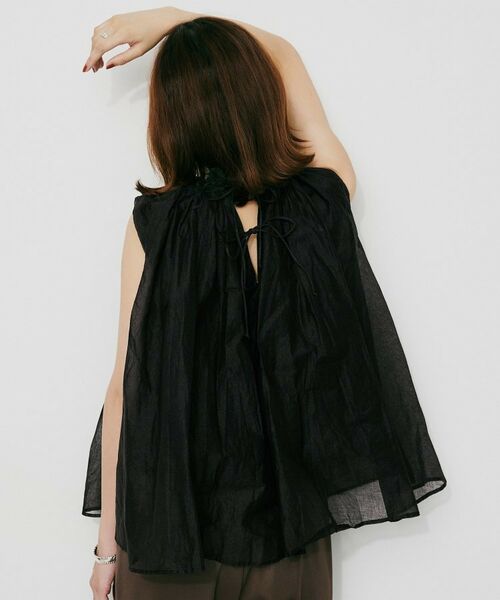 UNTITLED / アンタイトル シャツ・ブラウス | 【MARILYN MOON】シアースターチドコットンギャザーブラウス | 詳細7