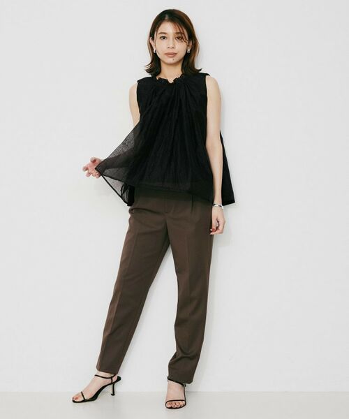 UNTITLED / アンタイトル シャツ・ブラウス | 【MARILYN MOON】シアースターチドコットンギャザーブラウス | 詳細8