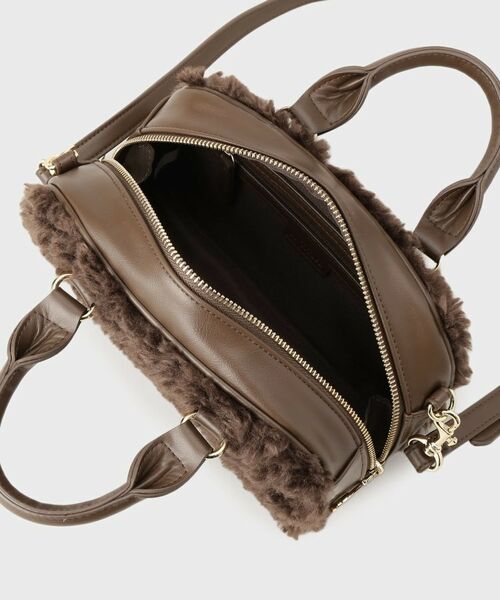 UNTITLED / アンタイトル ボストンバッグ | 【2Way/トレンド】フェイクファーボストンバッグ | 詳細5