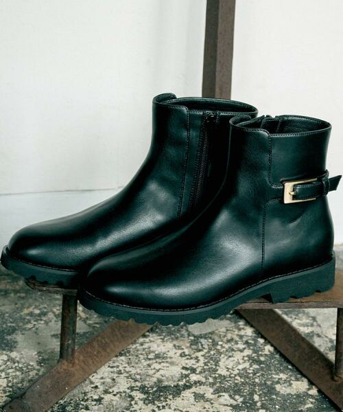 UNTITLED / アンタイトル ブーツ（ショート丈） | 【軽量】バックルジョッキーブーツ | 詳細7