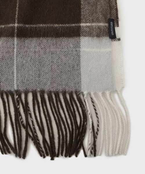 UNTITLED / アンタイトル マフラー・ショール・スヌード・ストール | 【名品／定番人気】ウールチェックストール | 詳細3