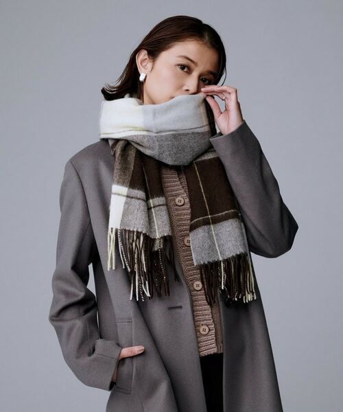 UNTITLED / アンタイトル マフラー・ショール・スヌード・ストール | 【名品／定番人気】ウールチェックストール | 詳細5