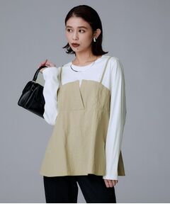 UNTITLED / アンタイトル カットソー | 【洗える/ゆったりシルエット】ビスチェドッキング　プルオーバー