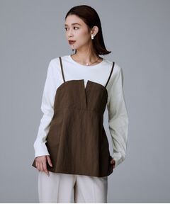 UNTITLED / アンタイトル カットソー | 【洗える/ゆったりシルエット】ビスチェドッキング　プルオーバー