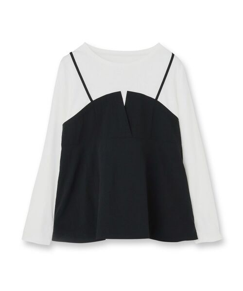 UNTITLED / アンタイトル カットソー | 【洗える/ゆったりシルエット】ビスチェドッキング プルオーバー | 詳細1