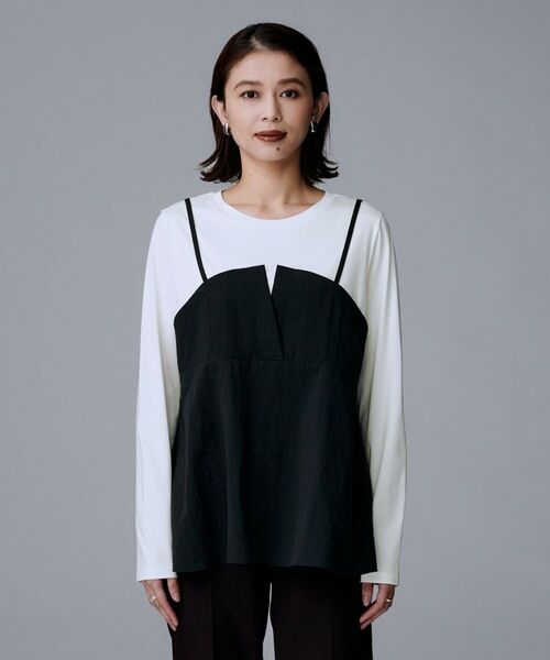 UNTITLED / アンタイトル カットソー | 【洗える/ゆったりシルエット】ビスチェドッキング プルオーバー | 詳細14