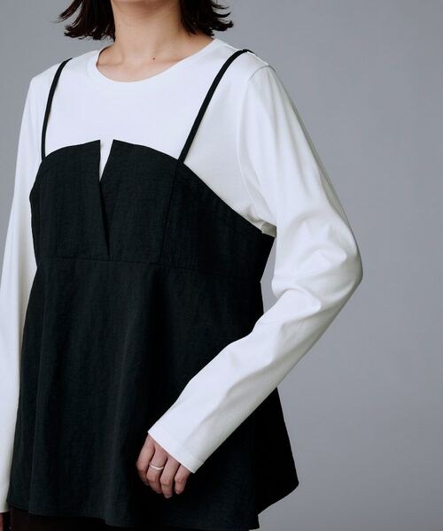 UNTITLED / アンタイトル カットソー | 【洗える/ゆったりシルエット】ビスチェドッキング プルオーバー | 詳細18