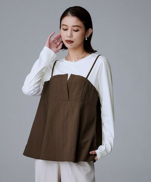 UNTITLED / アンタイトル カットソー | 【洗える/ゆったりシルエット】ビスチェドッキング プルオーバー | 詳細2