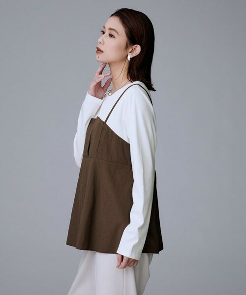 UNTITLED / アンタイトル カットソー | 【洗える/ゆったりシルエット】ビスチェドッキング プルオーバー | 詳細3