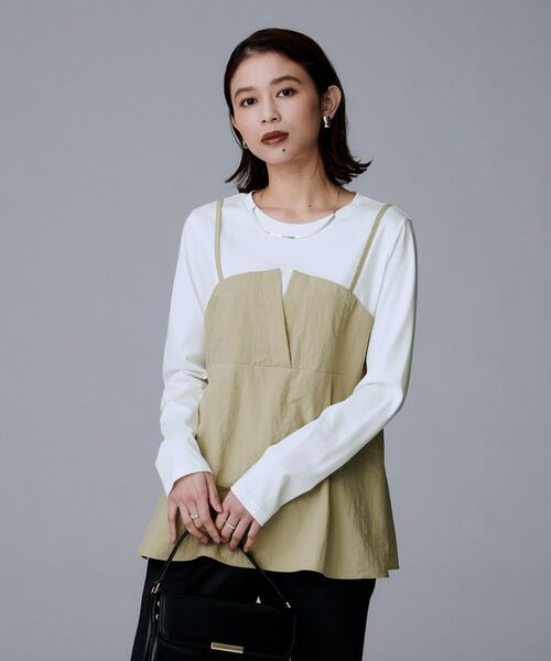 UNTITLED / アンタイトル カットソー | 【洗える/ゆったりシルエット】ビスチェドッキング プルオーバー | 詳細6