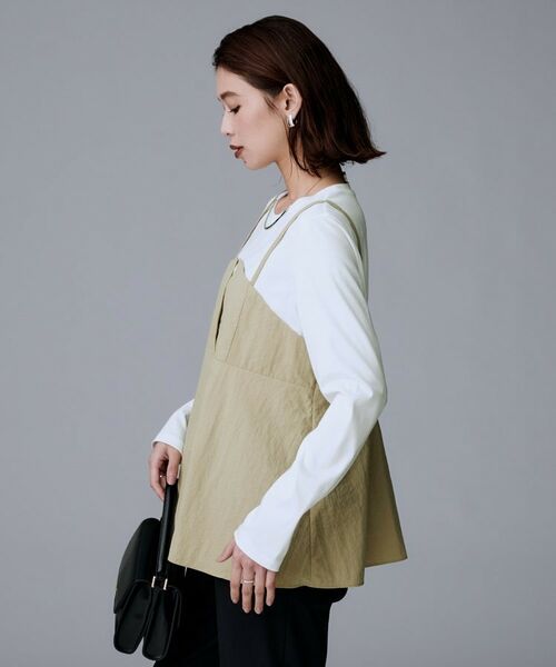 UNTITLED / アンタイトル カットソー | 【洗える/ゆったりシルエット】ビスチェドッキング プルオーバー | 詳細7