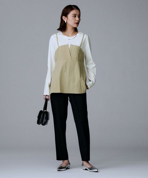 UNTITLED / アンタイトル カットソー | 【洗える/ゆったりシルエット】ビスチェドッキング プルオーバー | 詳細8