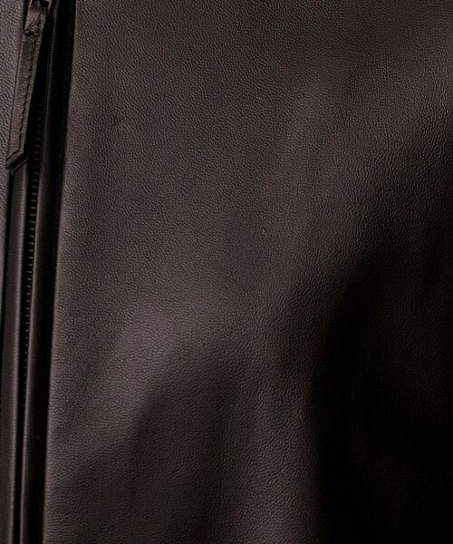 UNTITLED / アンタイトル レザーブルゾン・ジャケット | 【着丈短め/柔らかな質感】ラムレザージャケット | 詳細13