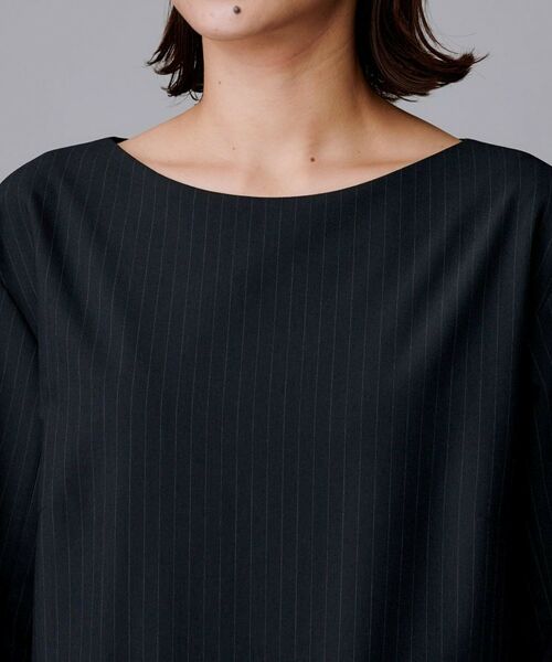 UNTITLED / アンタイトル ミニ丈・ひざ丈ワンピース | 【洗える/ストレッチ素材/通勤】スーツライク ストライプワンピース | 詳細13