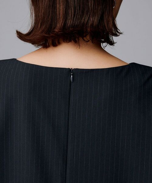 UNTITLED / アンタイトル ミニ丈・ひざ丈ワンピース | 【洗える/ストレッチ素材/通勤】スーツライク ストライプワンピース | 詳細14