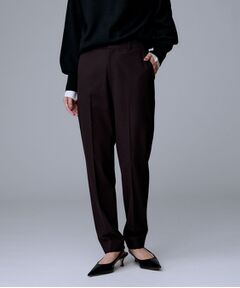 UNTITLED / アンタイトル パンツ | 【暖か素材/ストレッチ性】裏起毛テーパードパンツ