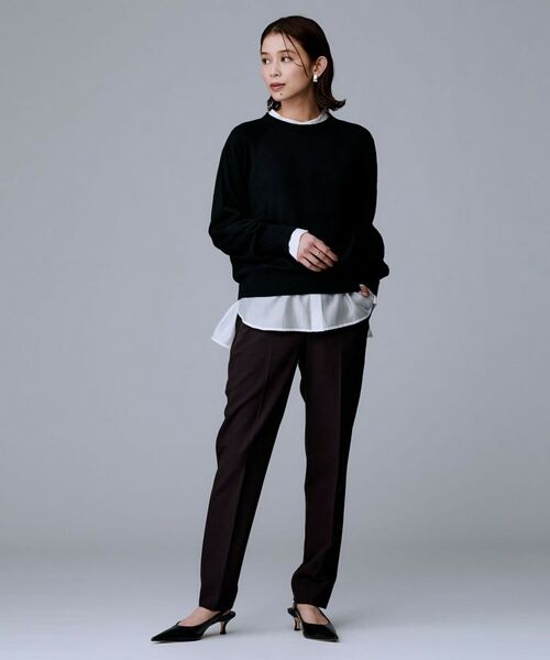 UNTITLED / アンタイトル パンツ | 【暖か素材/ストレッチ性】裏起毛テーパードパンツ | 詳細13