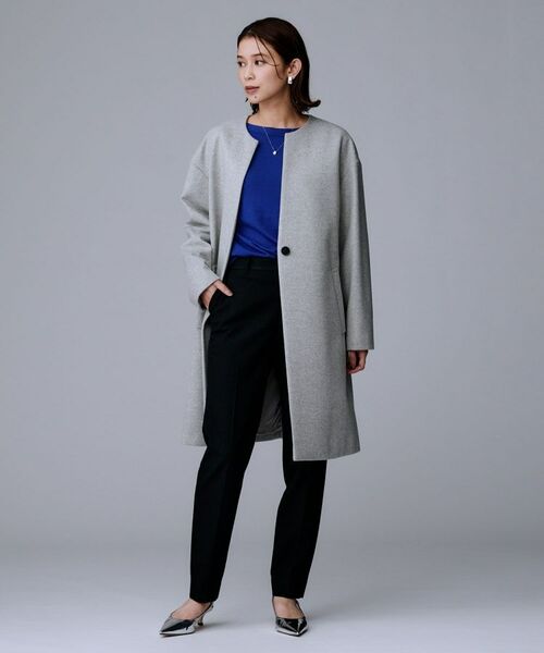 UNTITLED / アンタイトル パンツ | 【暖か素材/ストレッチ性】裏起毛テーパードパンツ | 詳細9