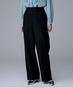 UNTITLED / アンタイトル パンツ | 【暖か素材/ストレッチ性】裏起毛ワイドパンツ