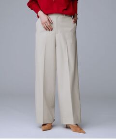 UNTITLED / アンタイトル パンツ | 【暖か素材/ストレッチ性】裏起毛ワイドパンツ