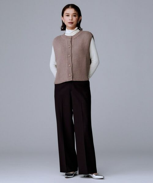 UNTITLED / アンタイトル パンツ | 【暖か素材/ストレッチ性】裏起毛ワイドパンツ | 詳細13