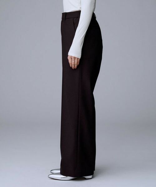 UNTITLED / アンタイトル パンツ | 【暖か素材/ストレッチ性】裏起毛ワイドパンツ | 詳細20