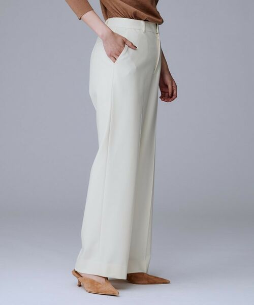 UNTITLED / アンタイトル パンツ | 【暖か素材/ストレッチ性】裏起毛ワイドパンツ | 詳細3