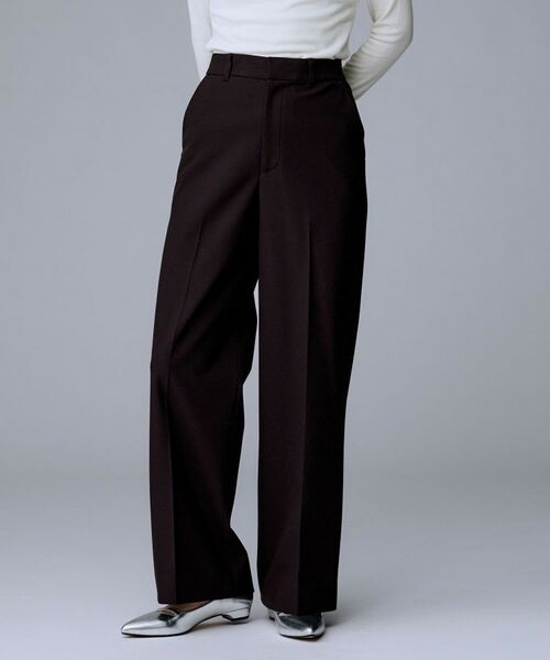 UNTITLED/アンタイトル 裏起毛ワイドパンツ ブラウン(043) 03(L)