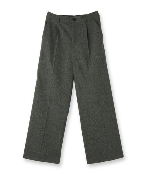 UNTITLED / アンタイトル パンツ | 【ワイド/後ろゴム/シーズンレス】シルクネップツイードパンツ | 詳細1