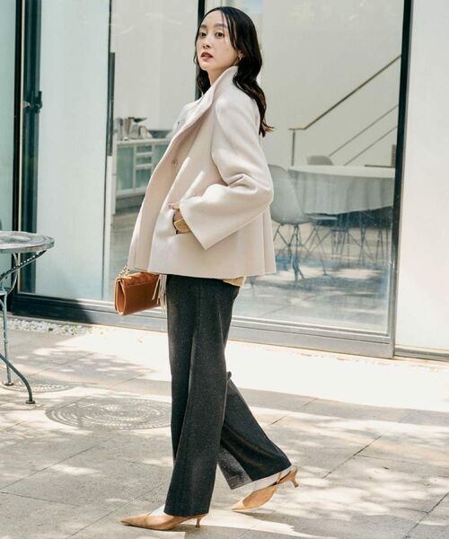 UNTITLED / アンタイトル パンツ | 【ワイド/後ろゴム/シーズンレス】シルクネップツイードパンツ | 詳細10