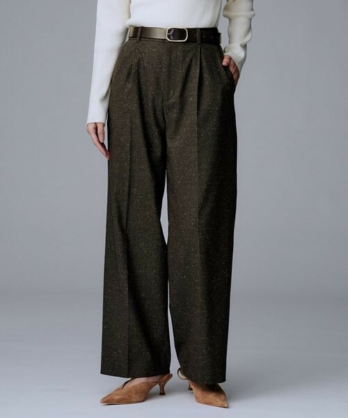 UNTITLED / アンタイトル パンツ | 【ワイド/後ろゴム/シーズンレス】シルクネップツイードパンツ | 詳細11