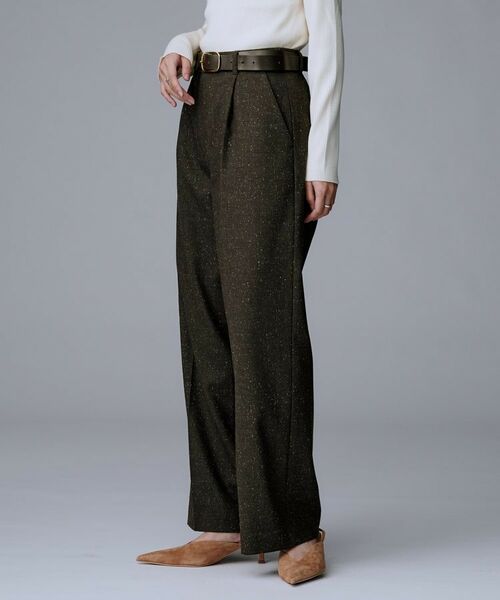UNTITLED / アンタイトル パンツ | 【ワイド/後ろゴム/シーズンレス】シルクネップツイードパンツ | 詳細12