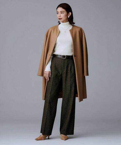 UNTITLED / アンタイトル パンツ | 【ワイド/後ろゴム/シーズンレス】シルクネップツイードパンツ | 詳細13