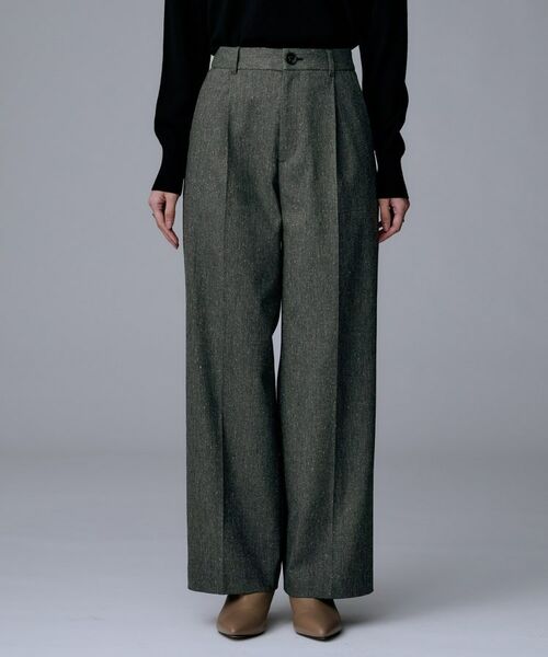 UNTITLED / アンタイトル パンツ | 【ワイド/後ろゴム/シーズンレス】シルクネップツイードパンツ | 詳細19
