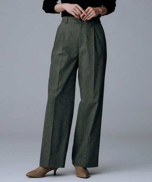 UNTITLED / アンタイトル パンツ | 【ワイド/後ろゴム/シーズンレス】シルクネップツイードパンツ | 詳細4