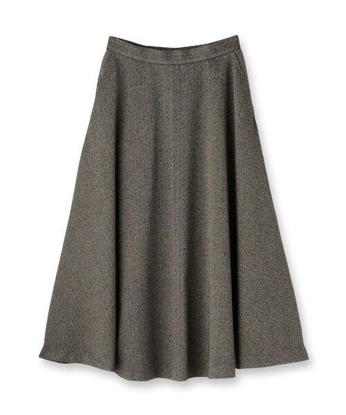 UNTITLED / アンタイトル ロング・マキシ丈スカート | 【ミディ丈/ウール混】クラシカルヘリンボーン　ラメスカート | 詳細1