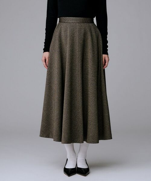 UNTITLED / アンタイトル ロング・マキシ丈スカート | 【ミディ丈/ウール混】クラシカルヘリンボーン　ラメスカート | 詳細10