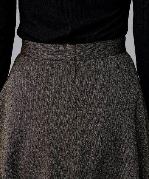 UNTITLED / アンタイトル ロング・マキシ丈スカート | 【ミディ丈/ウール混】クラシカルヘリンボーン　ラメスカート | 詳細14