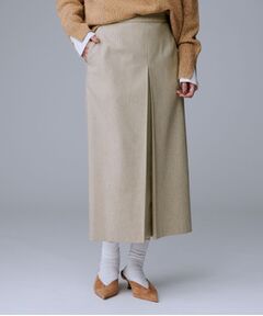 UNTITLED / アンタイトル ロング・マキシ丈スカート | 【ミディ丈/シーズンレス/ウエスト後ろゴム】シルクネップツイード ナロースカート
