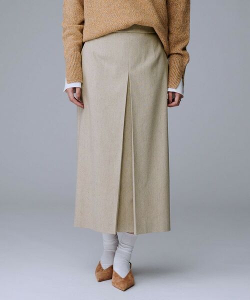 UNTITLED / アンタイトル ロング・マキシ丈スカート | 【ミディ丈/シーズンレス/ウエスト後ろゴム】シルクネップツイード ナロースカート | 詳細11