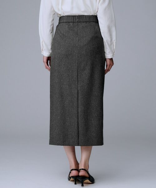 UNTITLED / アンタイトル ロング・マキシ丈スカート | 【ミディ丈/シーズンレス/ウエスト後ろゴム】シルクネップツイード ナロースカート | 詳細17
