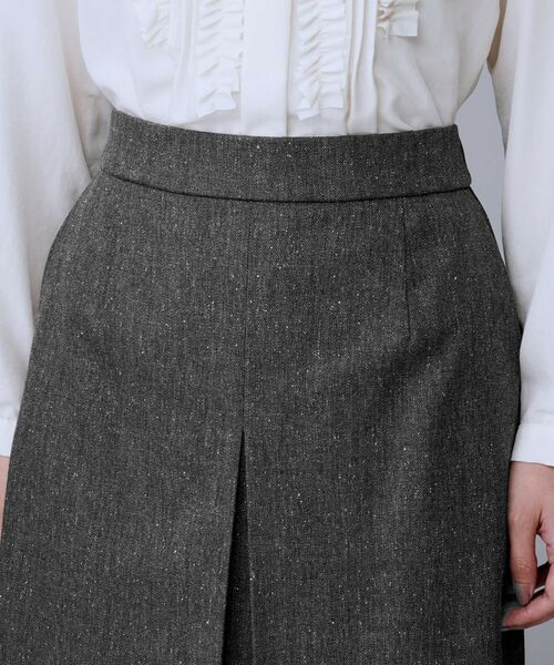 UNTITLED / アンタイトル ロング・マキシ丈スカート | 【ミディ丈/シーズンレス/ウエスト後ろゴム】シルクネップツイード ナロースカート | 詳細18