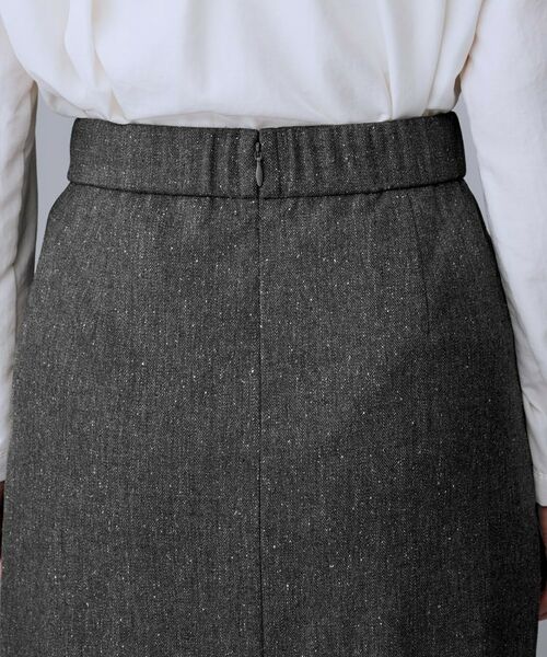 UNTITLED / アンタイトル ロング・マキシ丈スカート | 【ミディ丈/シーズンレス/ウエスト後ろゴム】シルクネップツイード ナロースカート | 詳細19